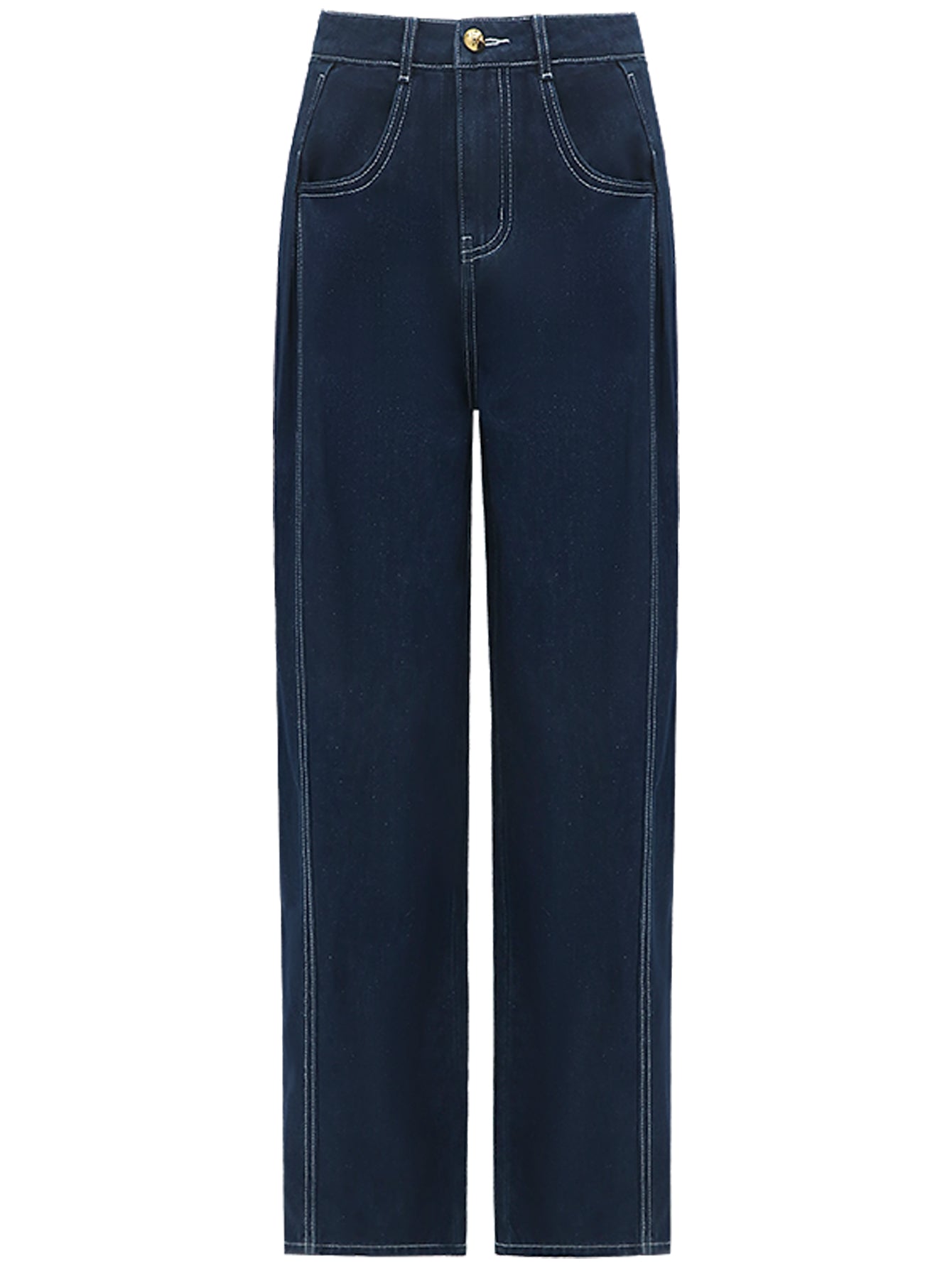 vintage dark blue straight cut jeans all navy 4