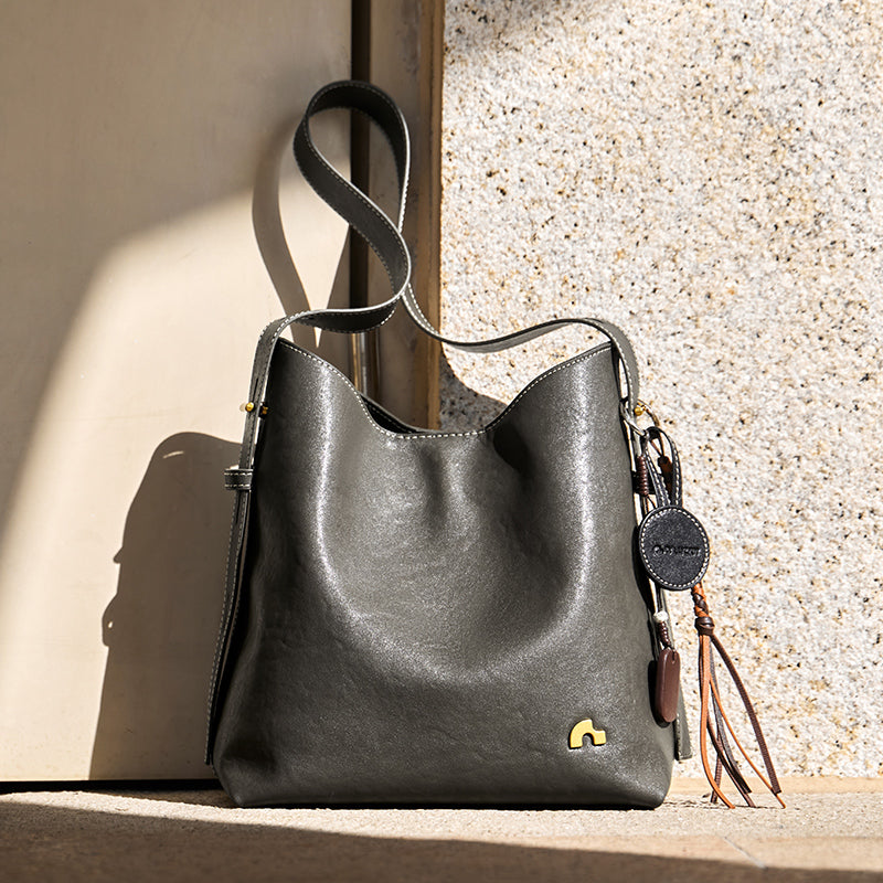 Vintage Leather Large Capacity Tote Bag