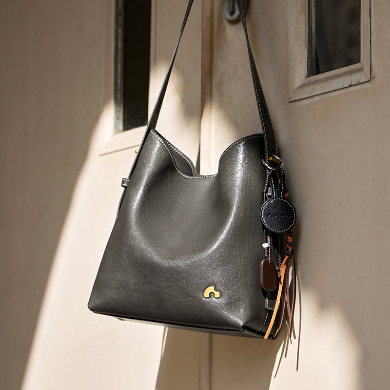 Vintage Leather Large Capacity Tote Bag