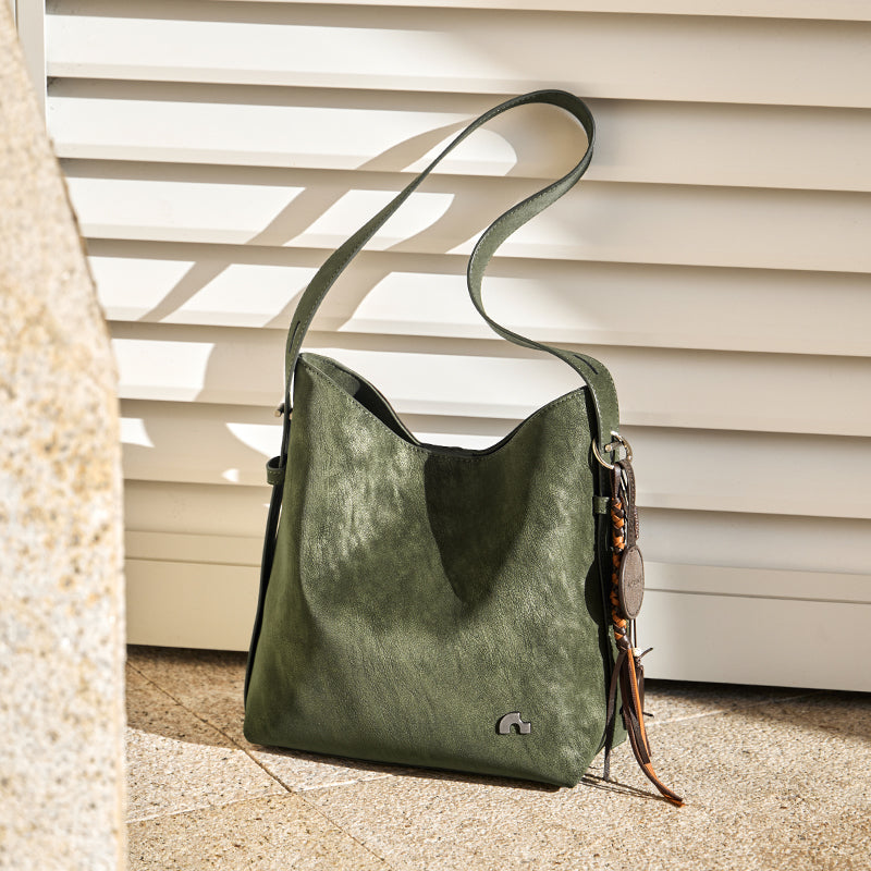 Vintage Leather Large Capacity Tote Bag
