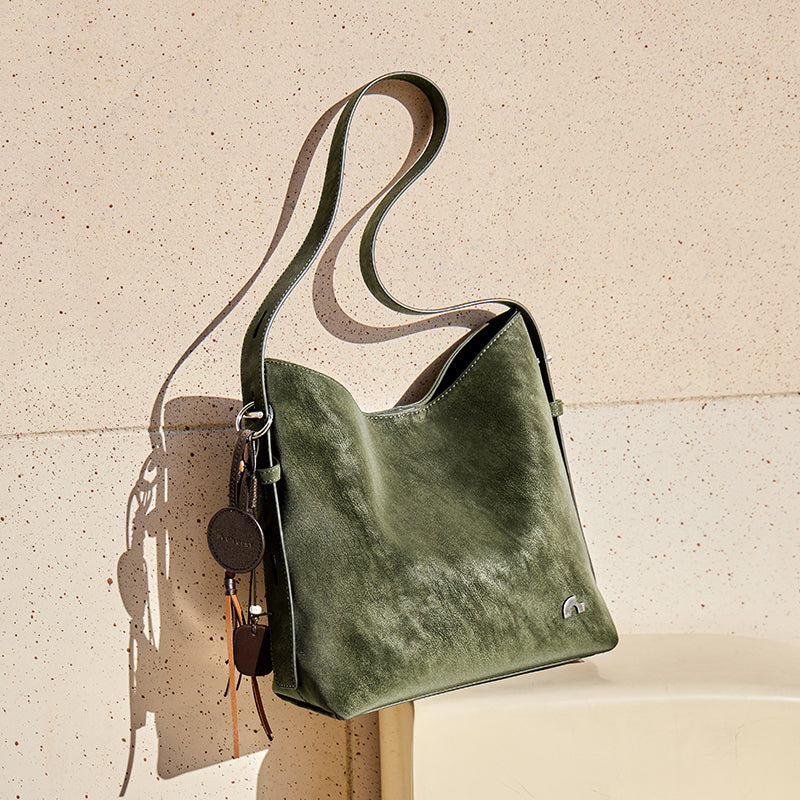 Vintage Leather Large Capacity Tote Bag