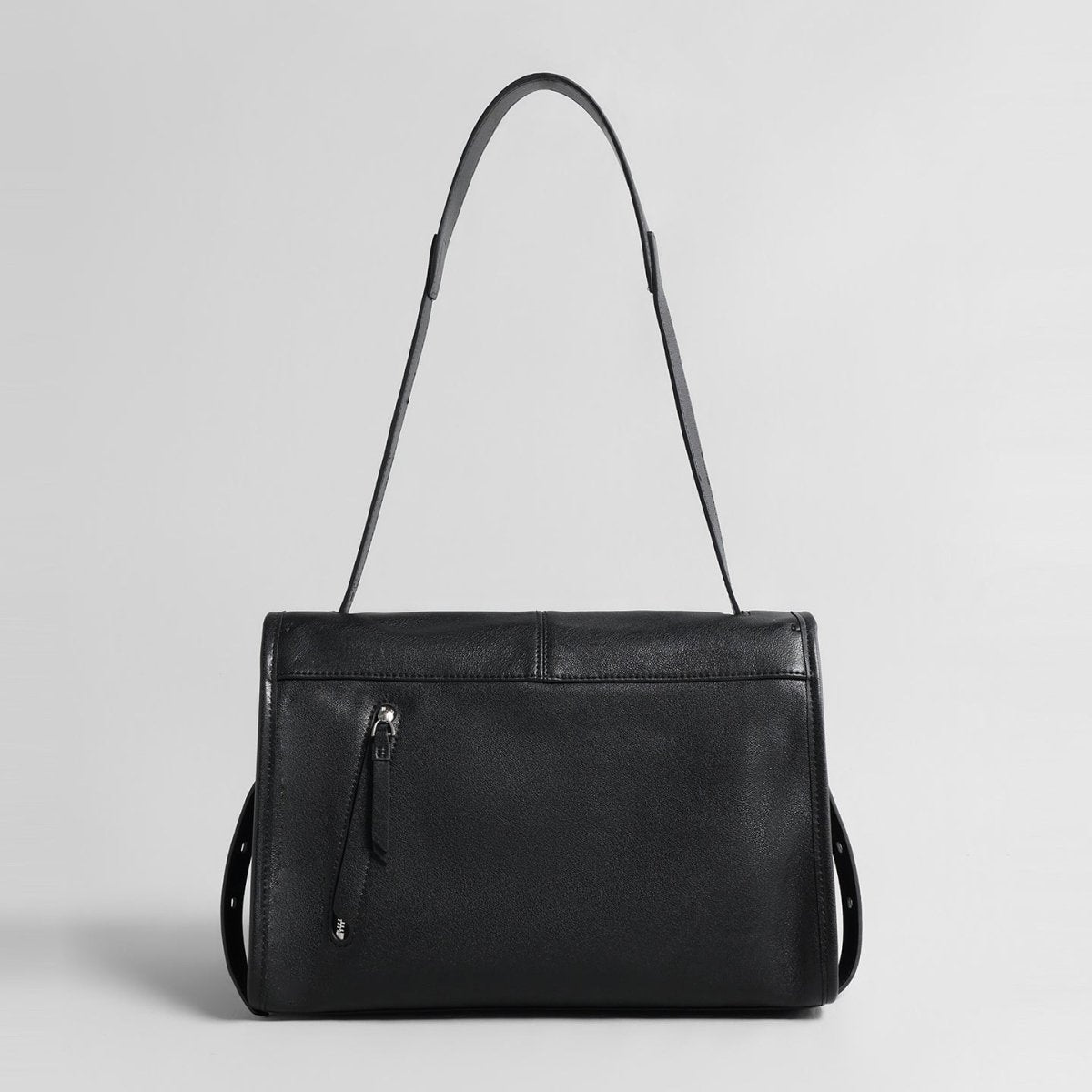 Vintage Leather Messenger Bag – Flap-Top Crossbody Shoulder Bag