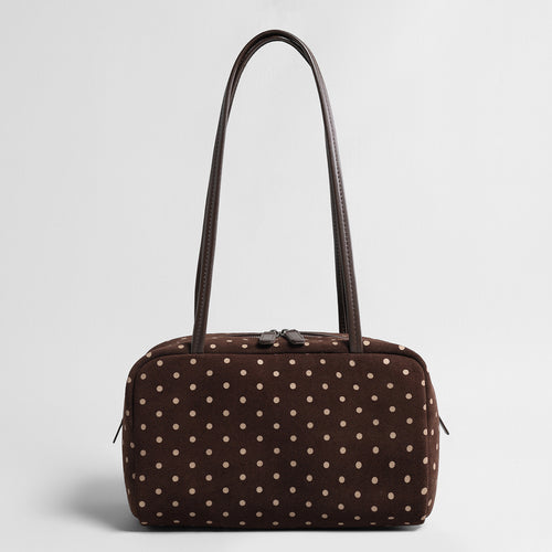 Vintage Polka Dot Suede Pillow Bag – Shoulder & Underarm Bag
