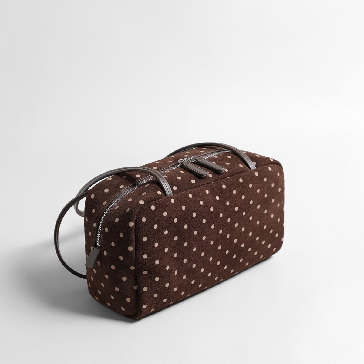 Vintage Polka Dot Suede Pillow Bag – Shoulder & Underarm Bag
