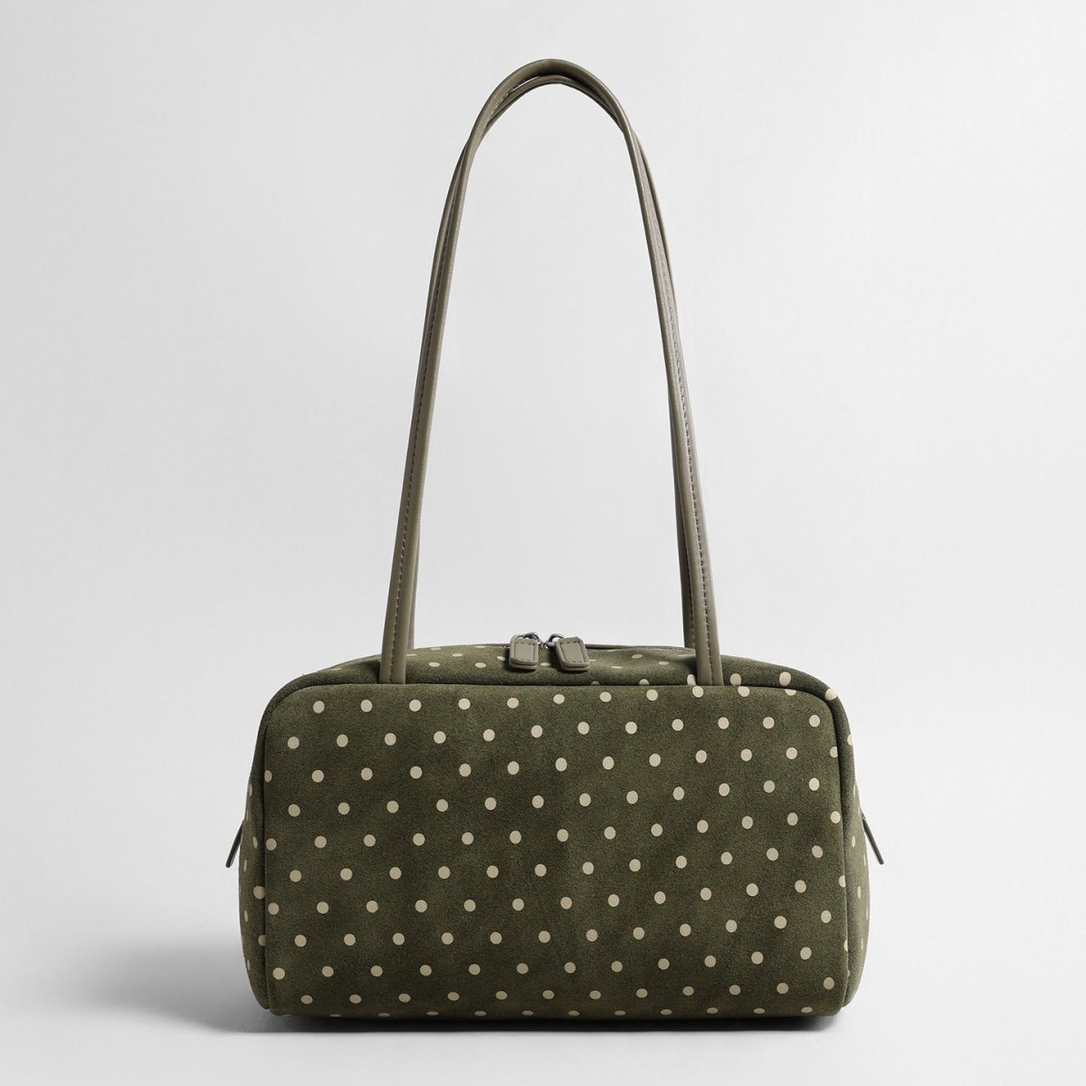 Vintage Polka Dot Suede Pillow Bag – Shoulder & Underarm Bag