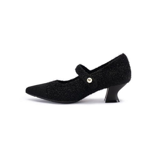 Vintage Shallow Mary Jane Heels - 0cm