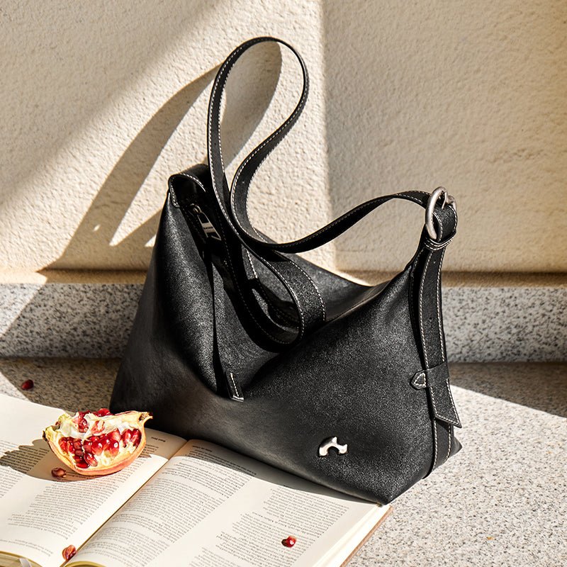 Vintage Slouchy Leather Shoulder Bag