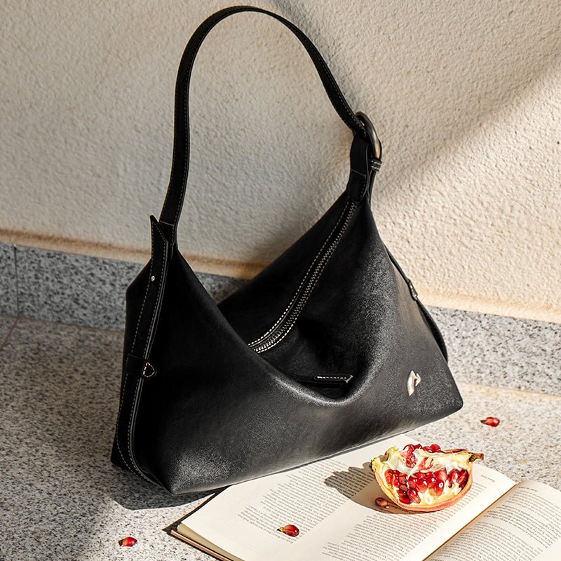 Vintage Slouchy Leather Shoulder Bag