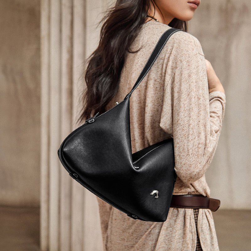 Vintage Slouchy Leather Shoulder Bag