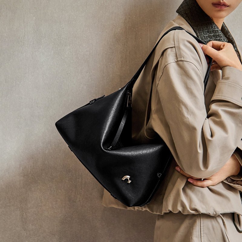 Vintage Slouchy Leather Shoulder Bag