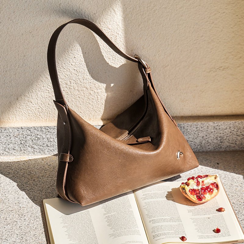 Vintage Slouchy Leather Shoulder Bag