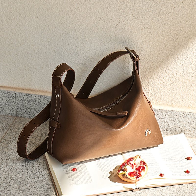 Vintage Slouchy Leather Shoulder Bag