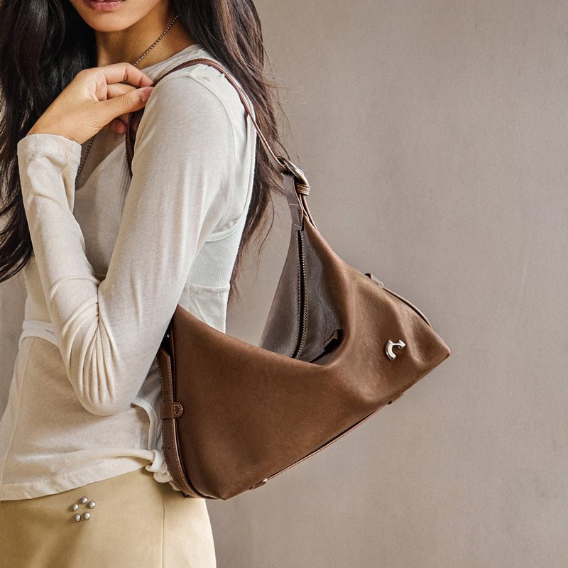 Vintage Slouchy Leather Shoulder Bag