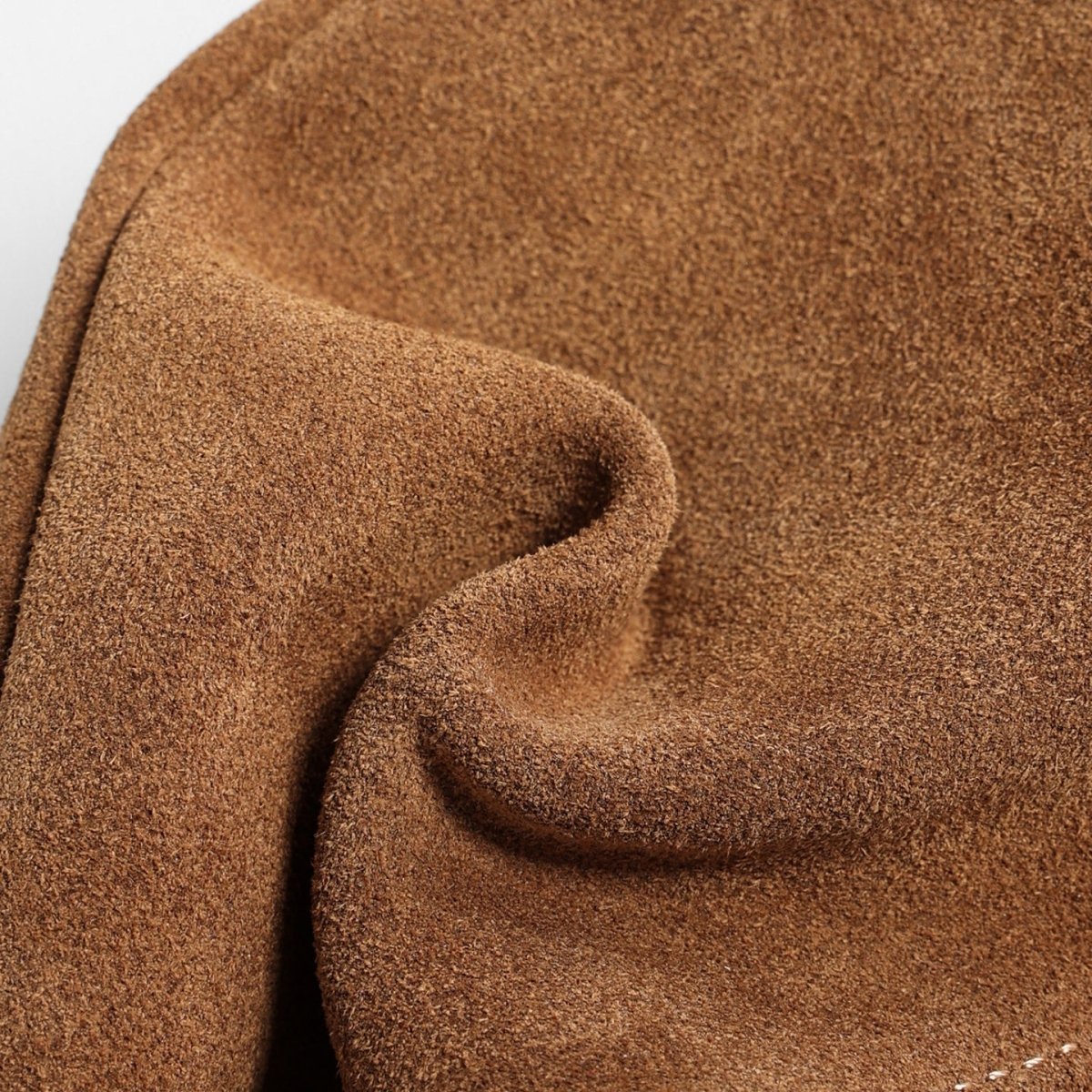 Vintage Suede Cylinder Baguette Bag – Dual-Zip Shoulder & Crossbody Bag