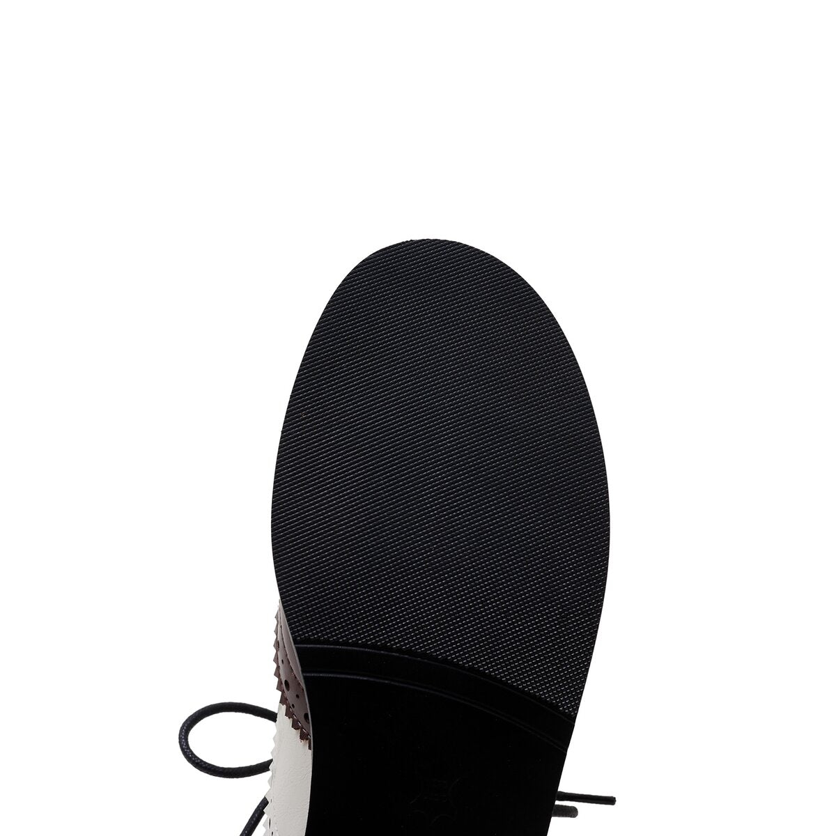 Vintage Two Tone Cutout Leather Brogue Oxfords