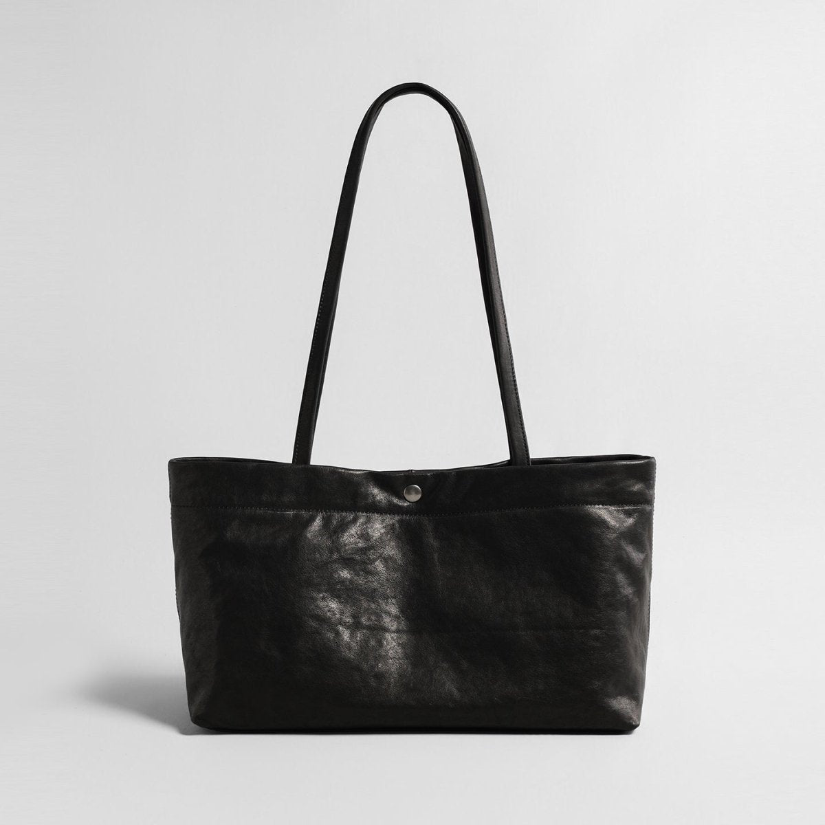 Vintage Water-Washed Vegetable-Tanned Leather Tote Bag