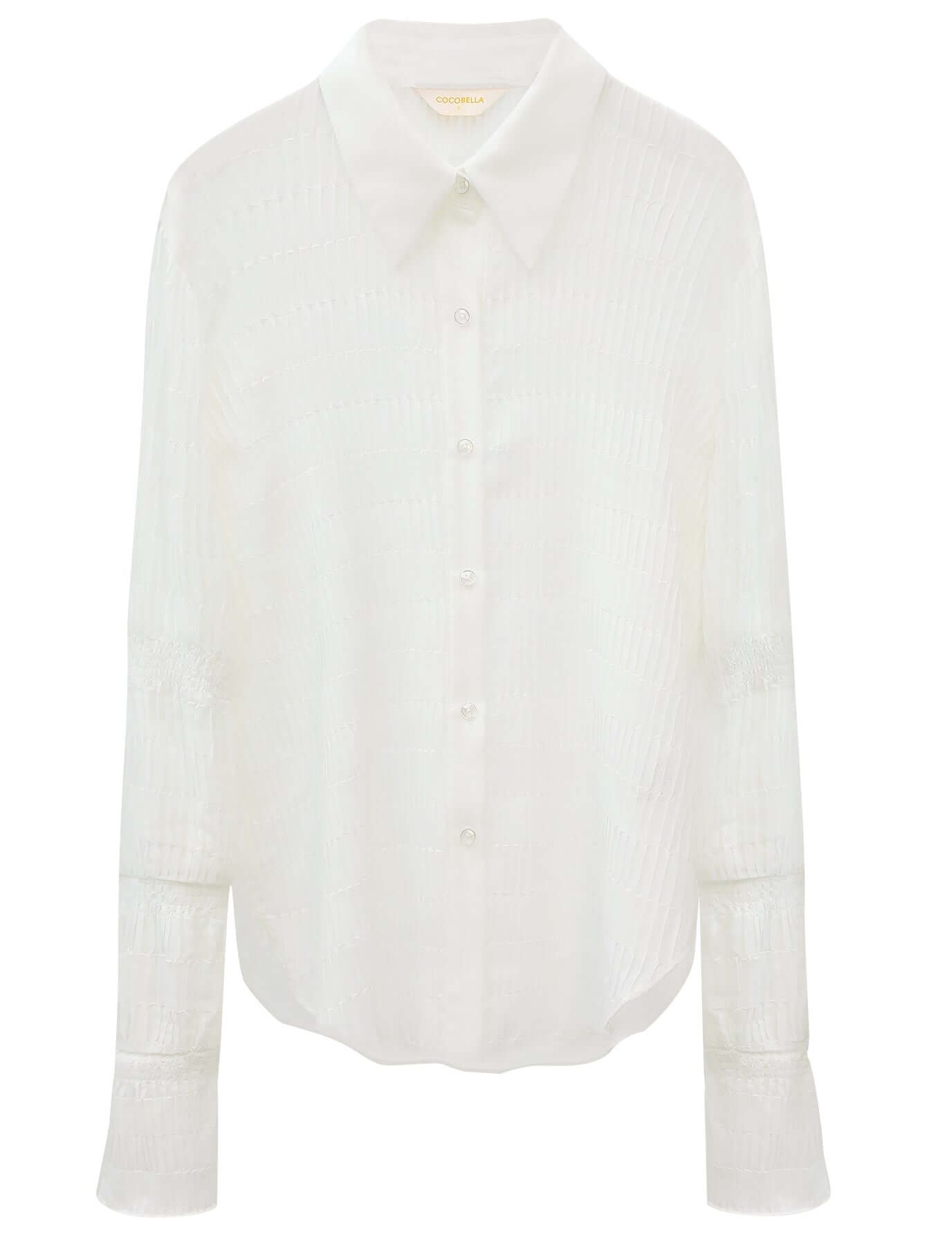 vintage white pleated shirt all white 4