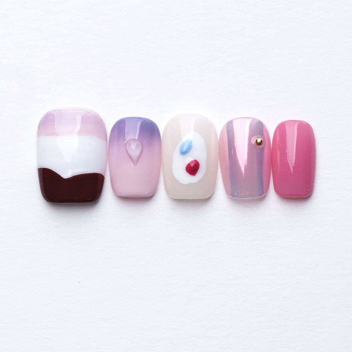 Violet Muse 3D Press-On Nails