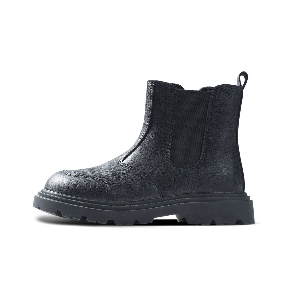 Warm Wrap Non - Slip Black Chelsea Boots - 0cm