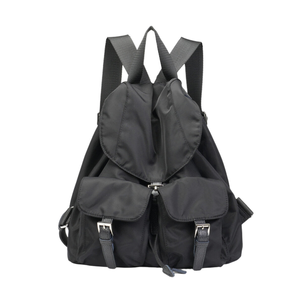 Water-Resistant Ballistic Nylon Drawstring Backpack with Dual Front Pockets – Ultra-Light Multi-Compartment Commuter & School Bag