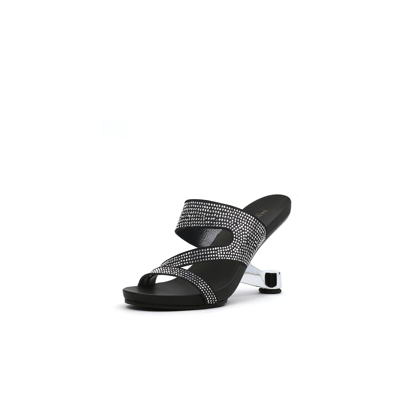 wave strap gravity mules all black 2