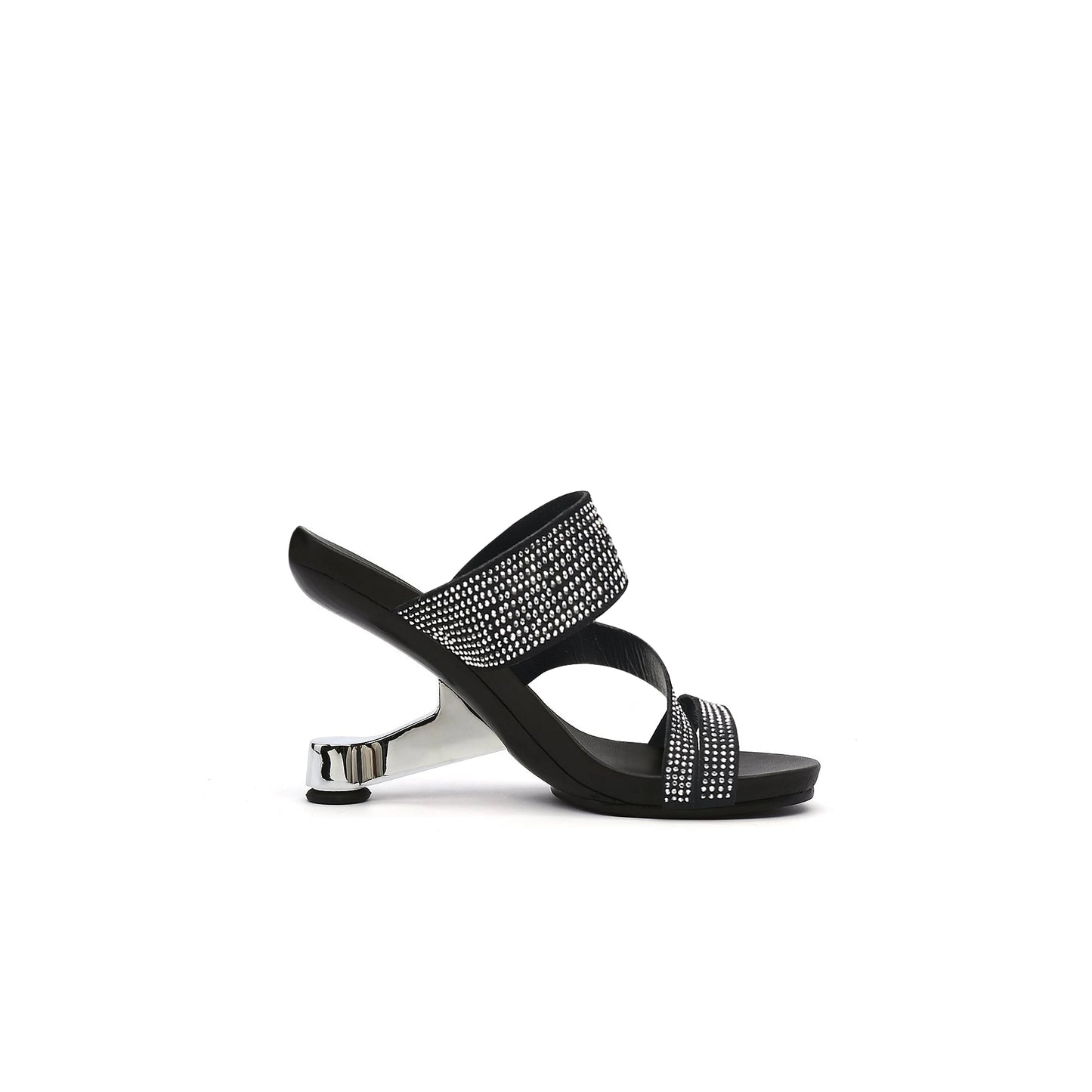 wave strap gravity mules all black 3