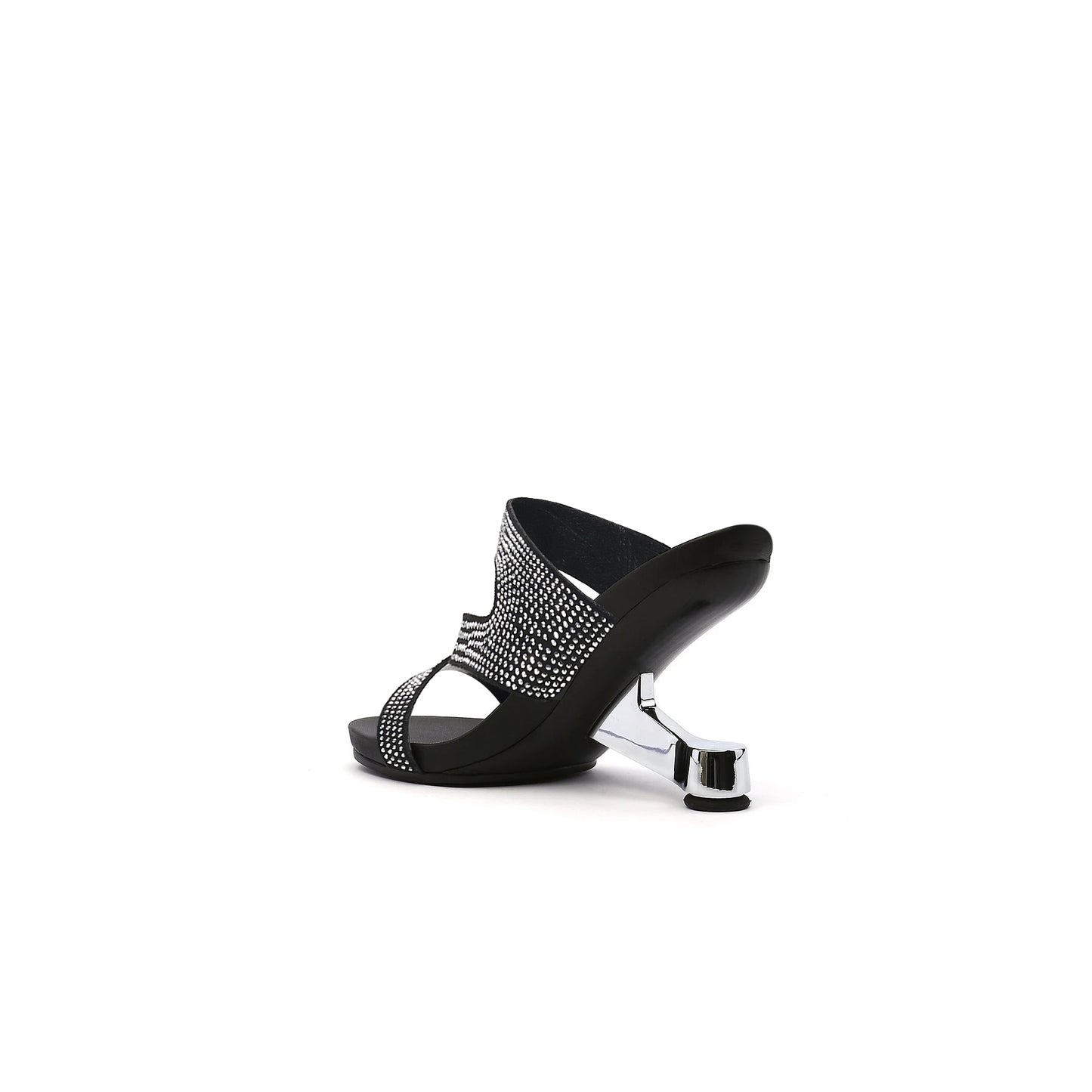 wave strap gravity mules all black 4