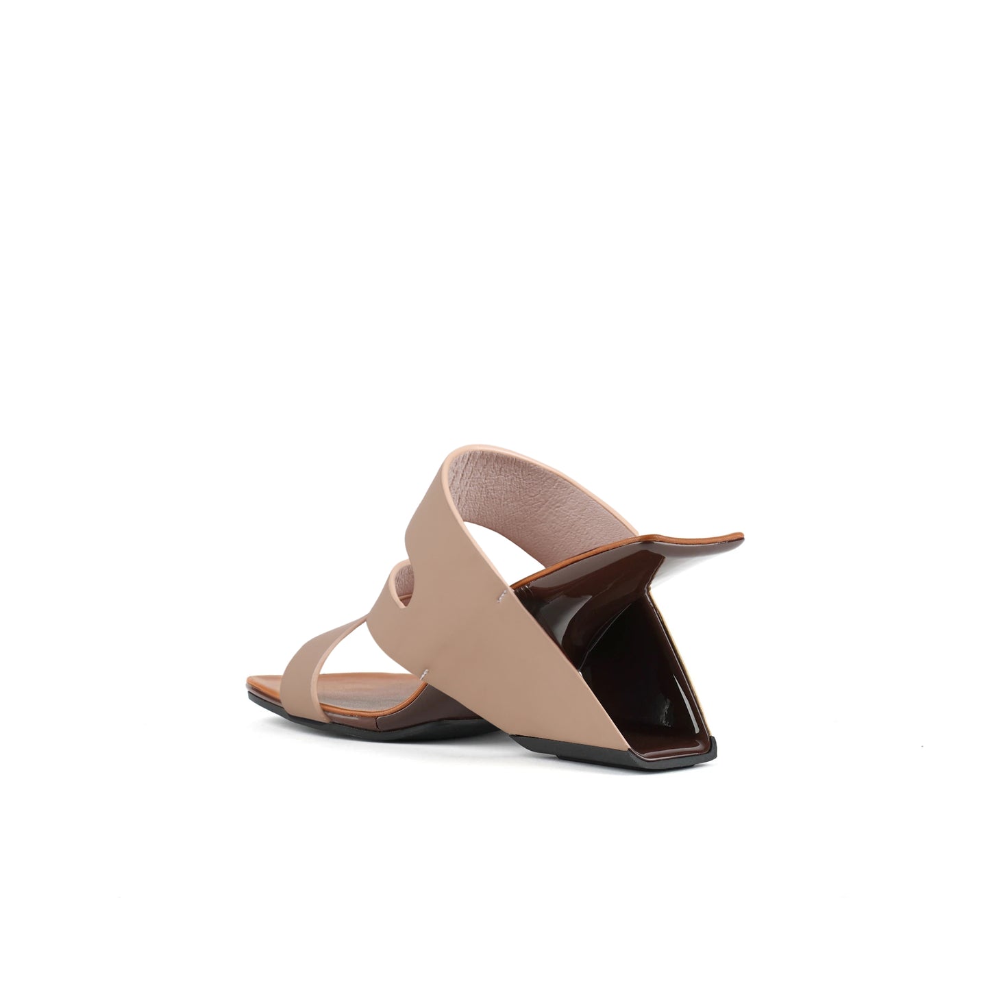 wave strap heel less mules all apricot 4