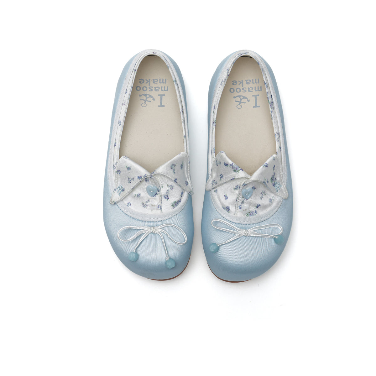 Whimsical Collar Bow Round Toe Ballet Flats