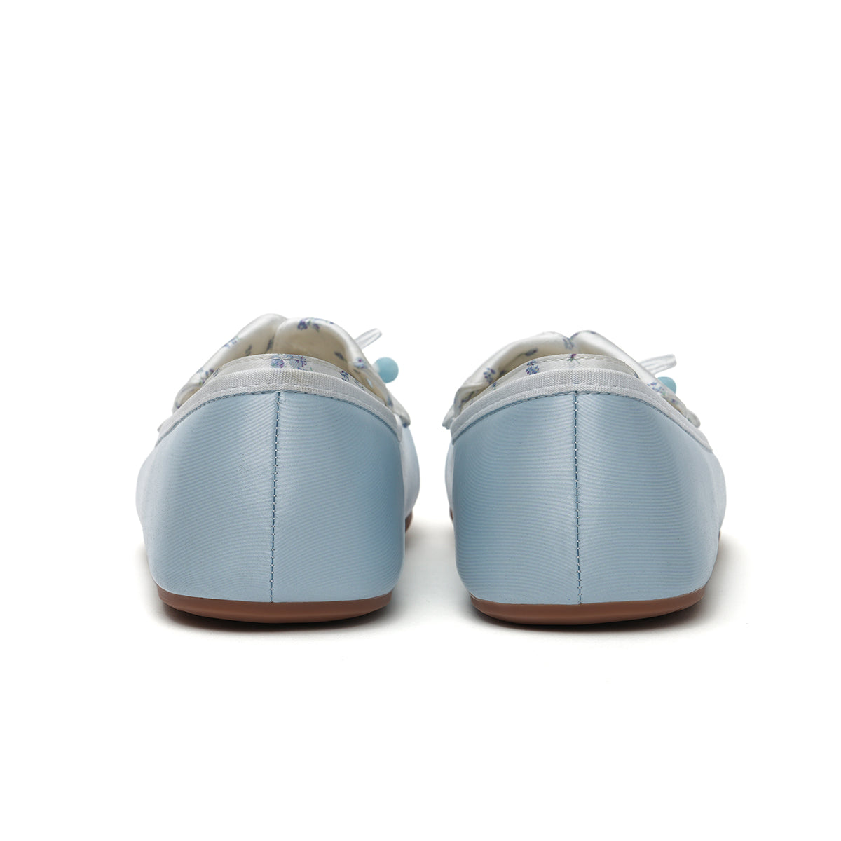 Whimsical Collar Bow Round Toe Ballet Flats