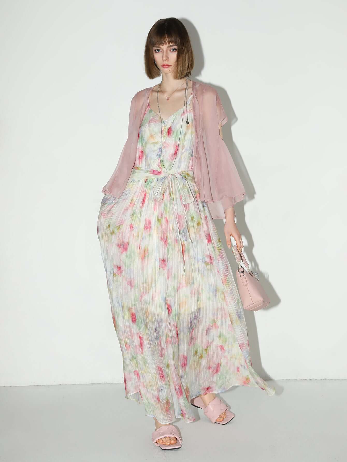 whimsical fairy long flowy summer dress all floral 3