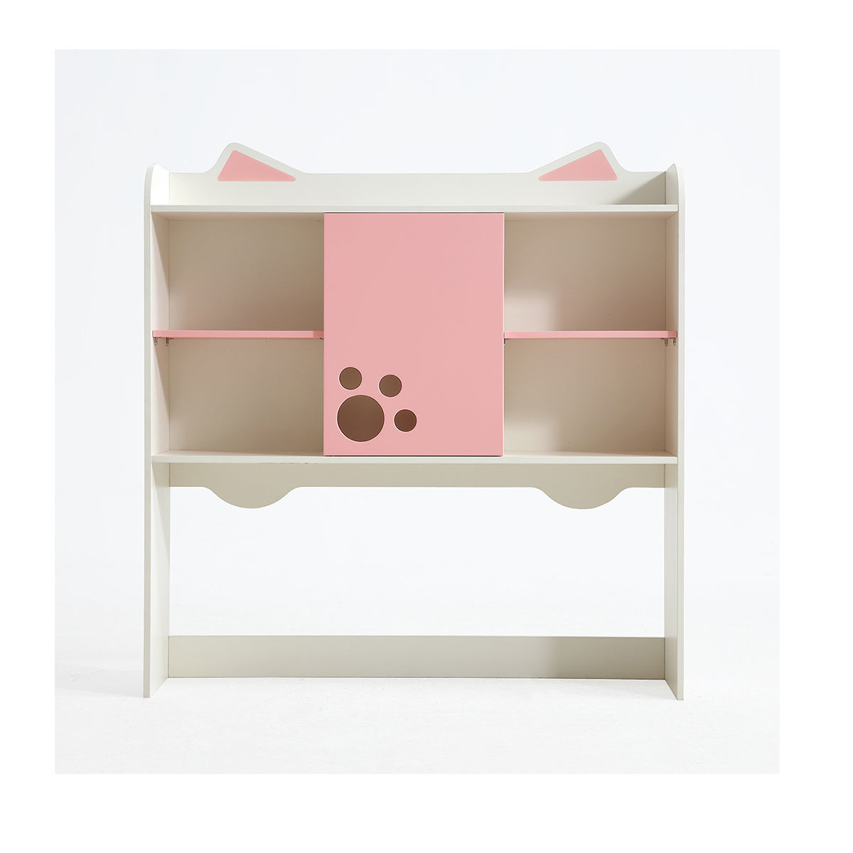 whimsical kitty cat tall bookcase and pink study table all 11