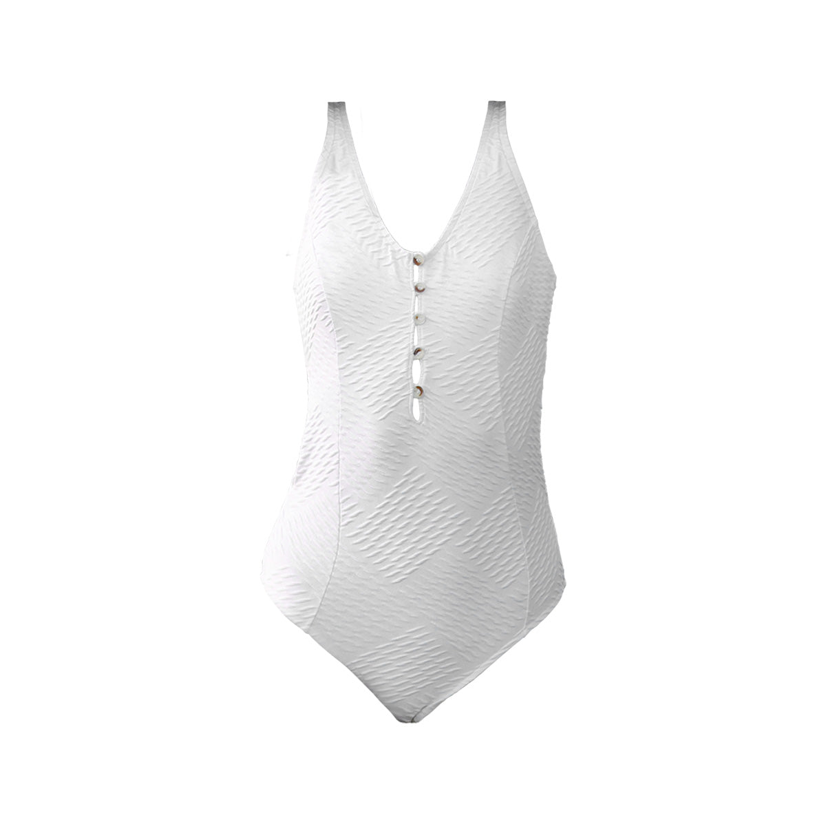 white button up one piece swimsuit all white 4