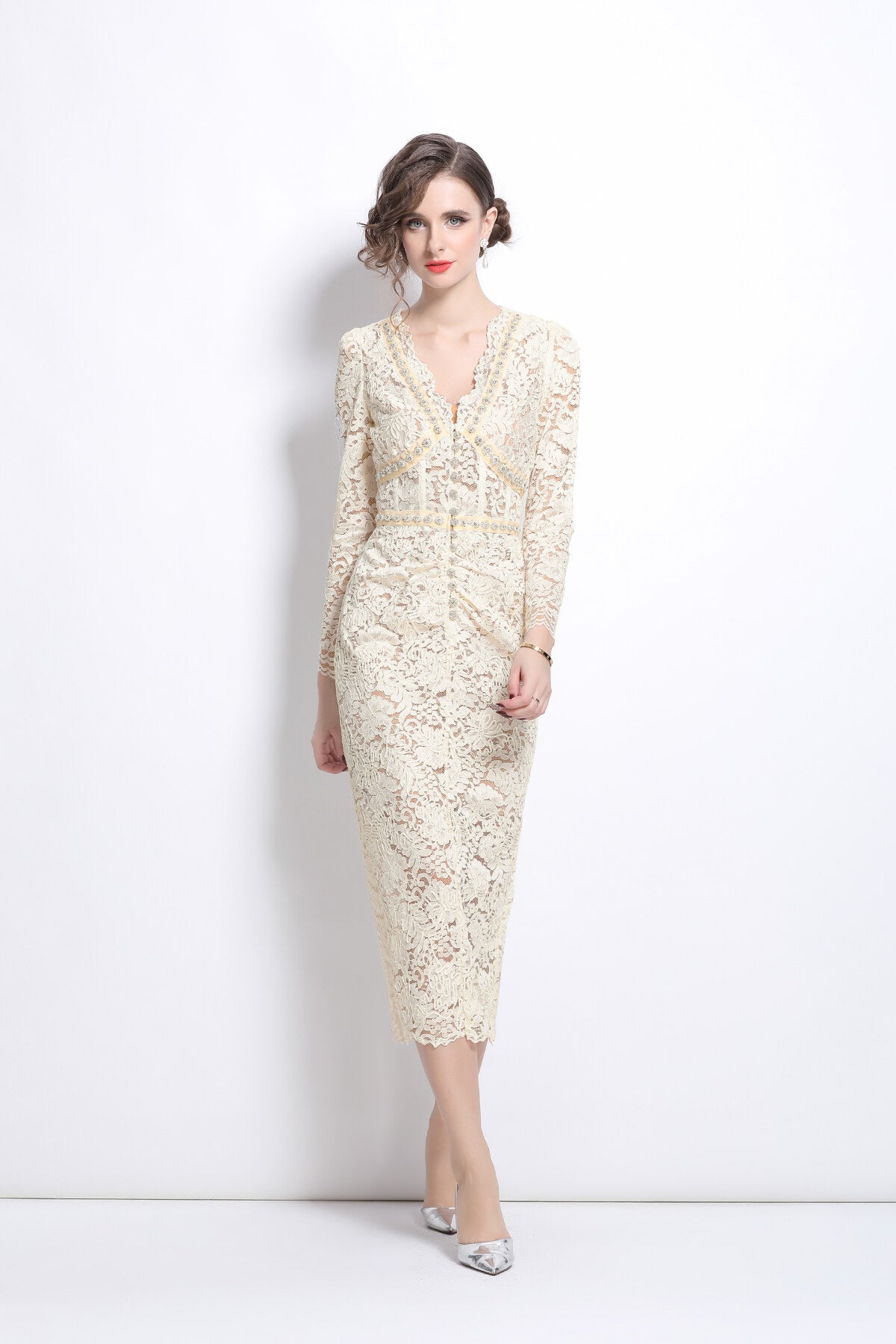 white cutout lace dress with inner slip all ivory 1.JPG