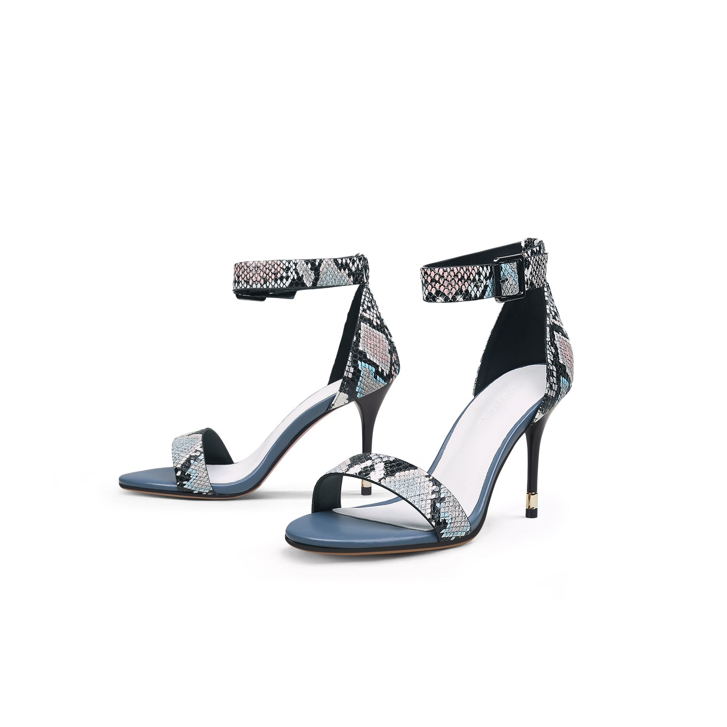 wild ankle strap heels all navy 5