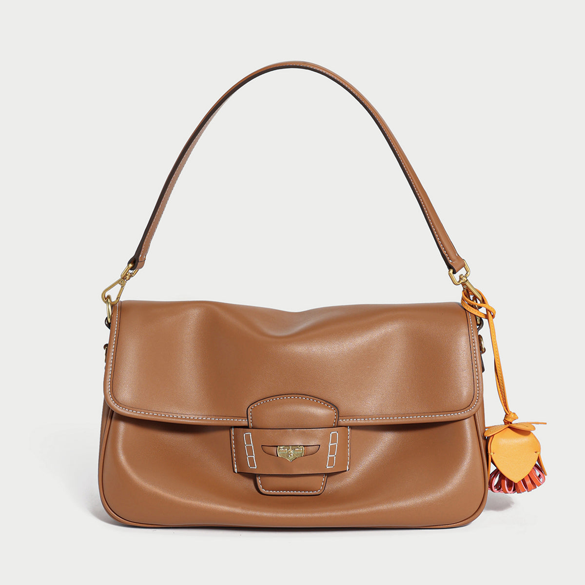 willliamson leather satchel bag brown 1