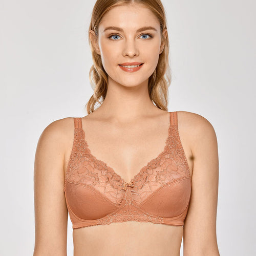 Wireless Full Coverage Lace Comfort Bra