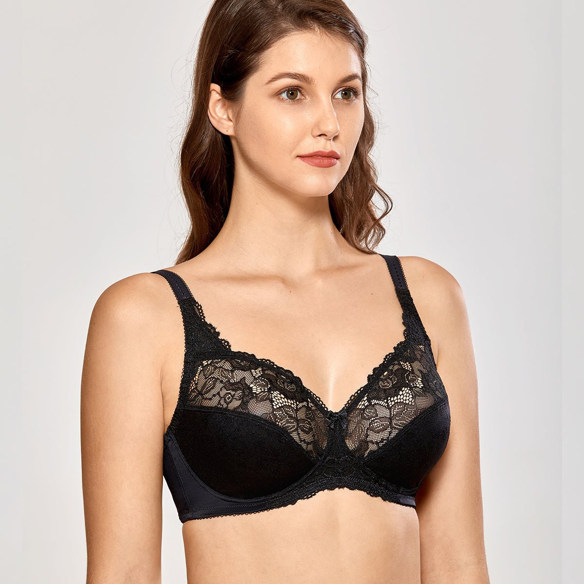 Wireless Full Coverage Lace Comfort Bra