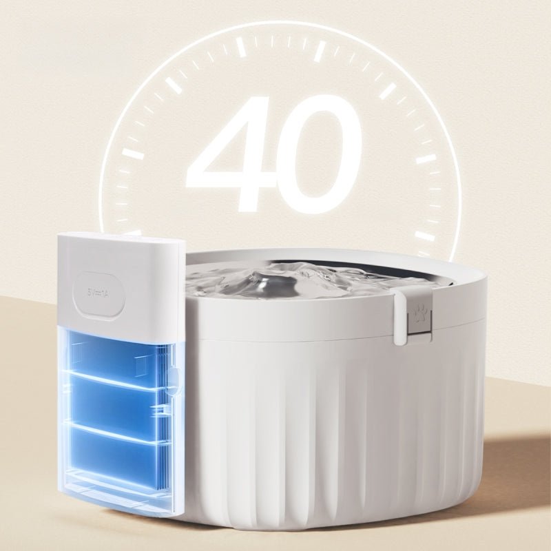 Wireless Smart Sensor Pet Water Fountain with Ceramic Plate