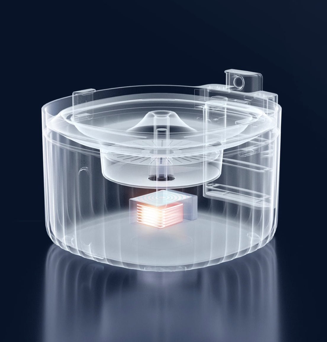 Wireless Smart Sensor Pet Water Fountain with Ceramic Plate