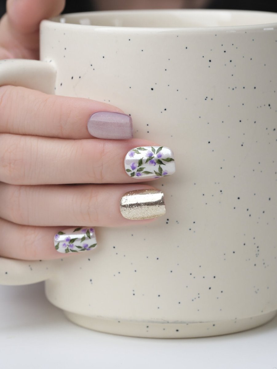 Wisteria Garden 3D Press-On Nails