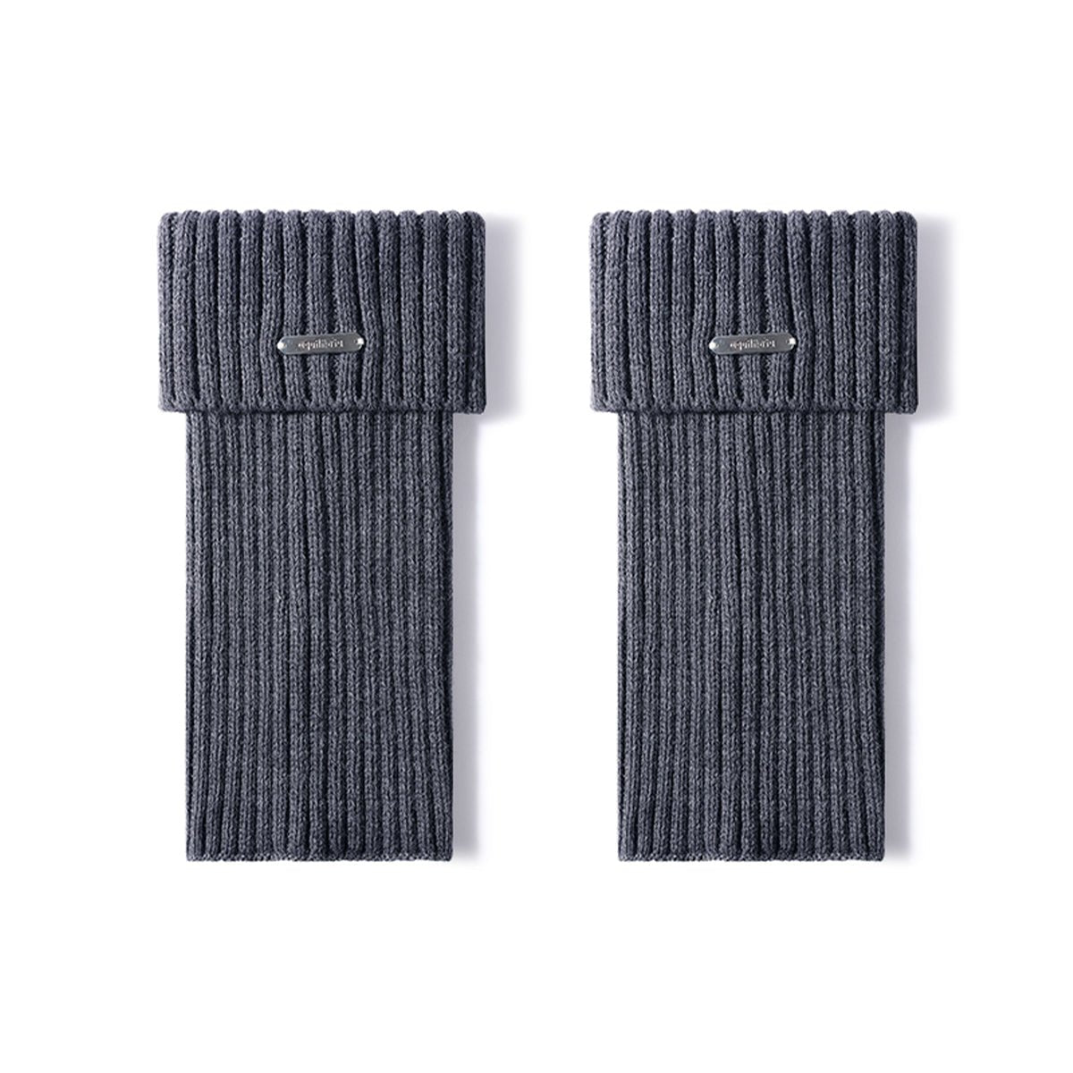Women's 30cm Cuffed Ribbed Leg Warmers – Autumn & Winter 2 - Pair Set