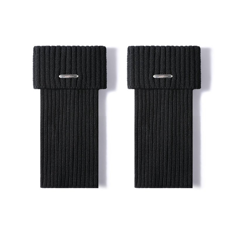Women's 30cm Cuffed Ribbed Leg Warmers – Autumn & Winter 2 - Pair Set