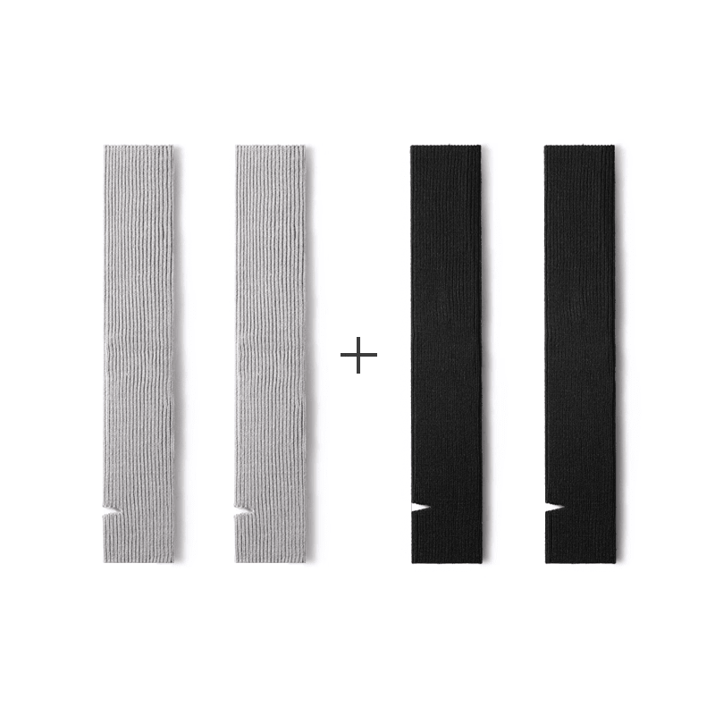 Women's 50cm Ribbed Knee - High Leg Warmers – Autumn & Winter 2 - Pair Set