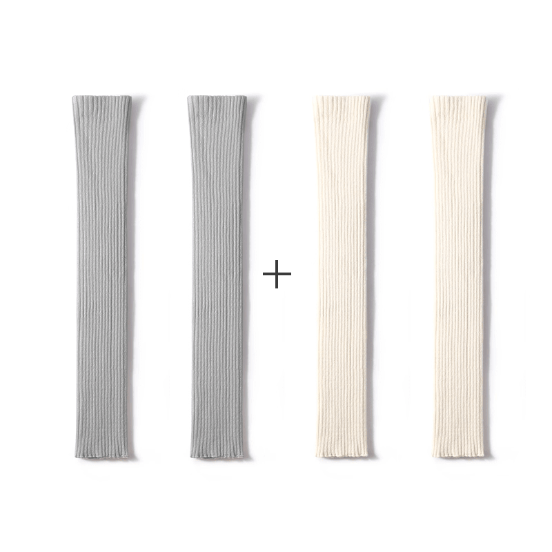 Women's 67cm Ribbed Long Sock Covers – Autumn & Winter 2 - Pair Set