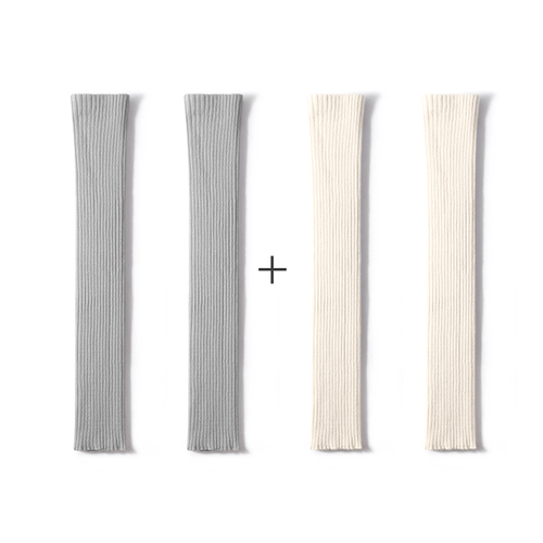 Women's 67cm Ribbed Long Sock Covers – Autumn & Winter 2 - Pair Set