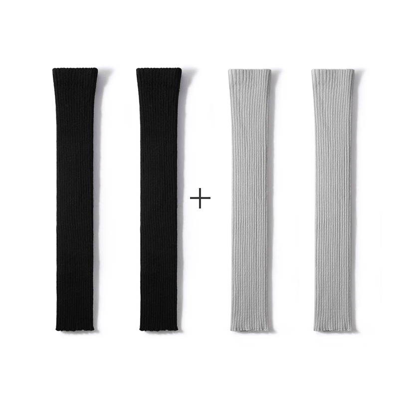 Women's 67cm Ribbed Long Sock Covers – Autumn & Winter 2 - Pair Set