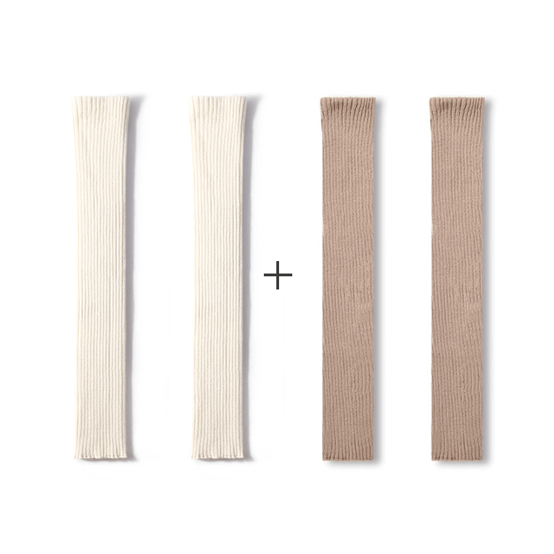 Women's 67cm Ribbed Long Sock Covers – Autumn & Winter 2 - Pair Set