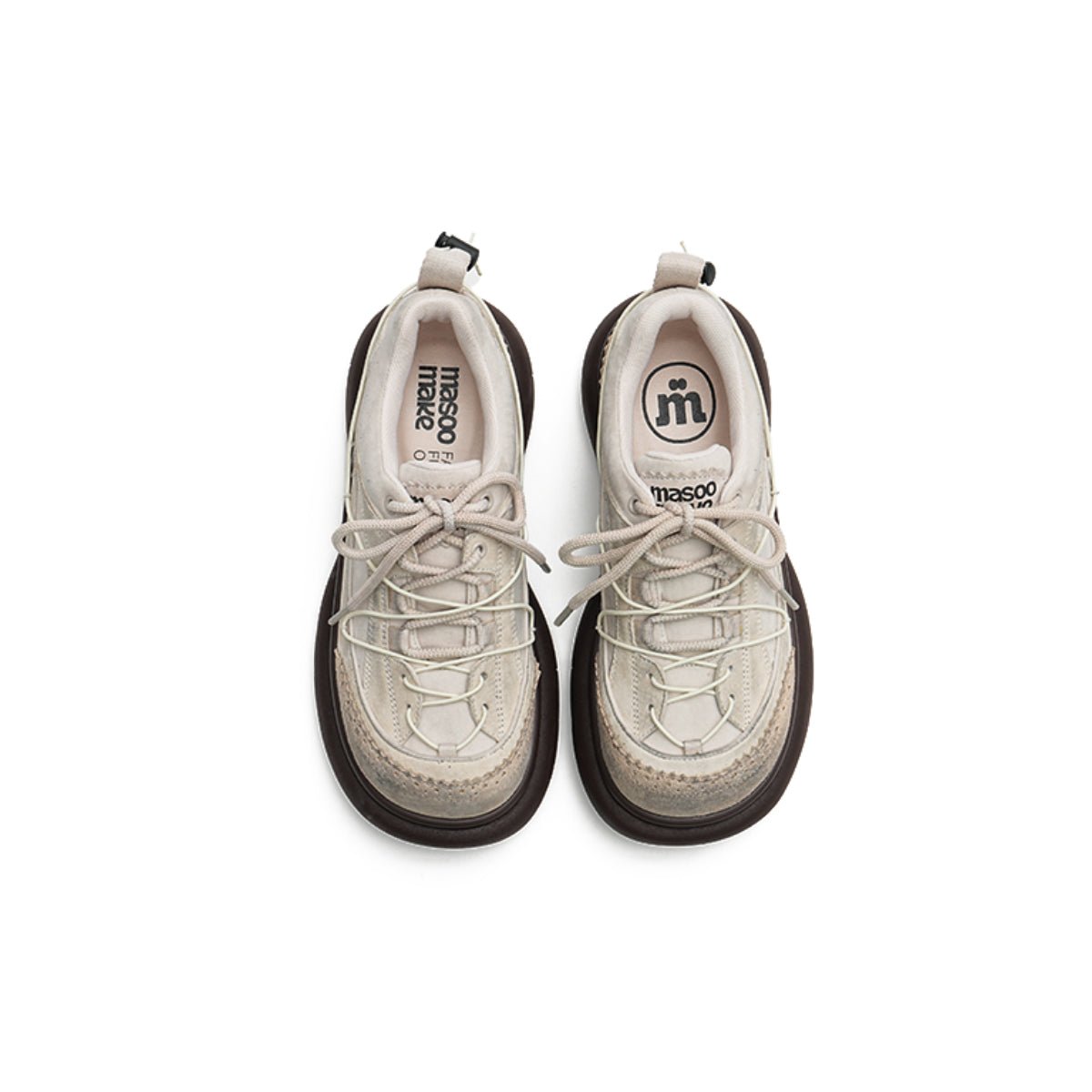 Women's Brogue - Detail Chunky Platform Sneakers – Cage Lace Winter Shoes