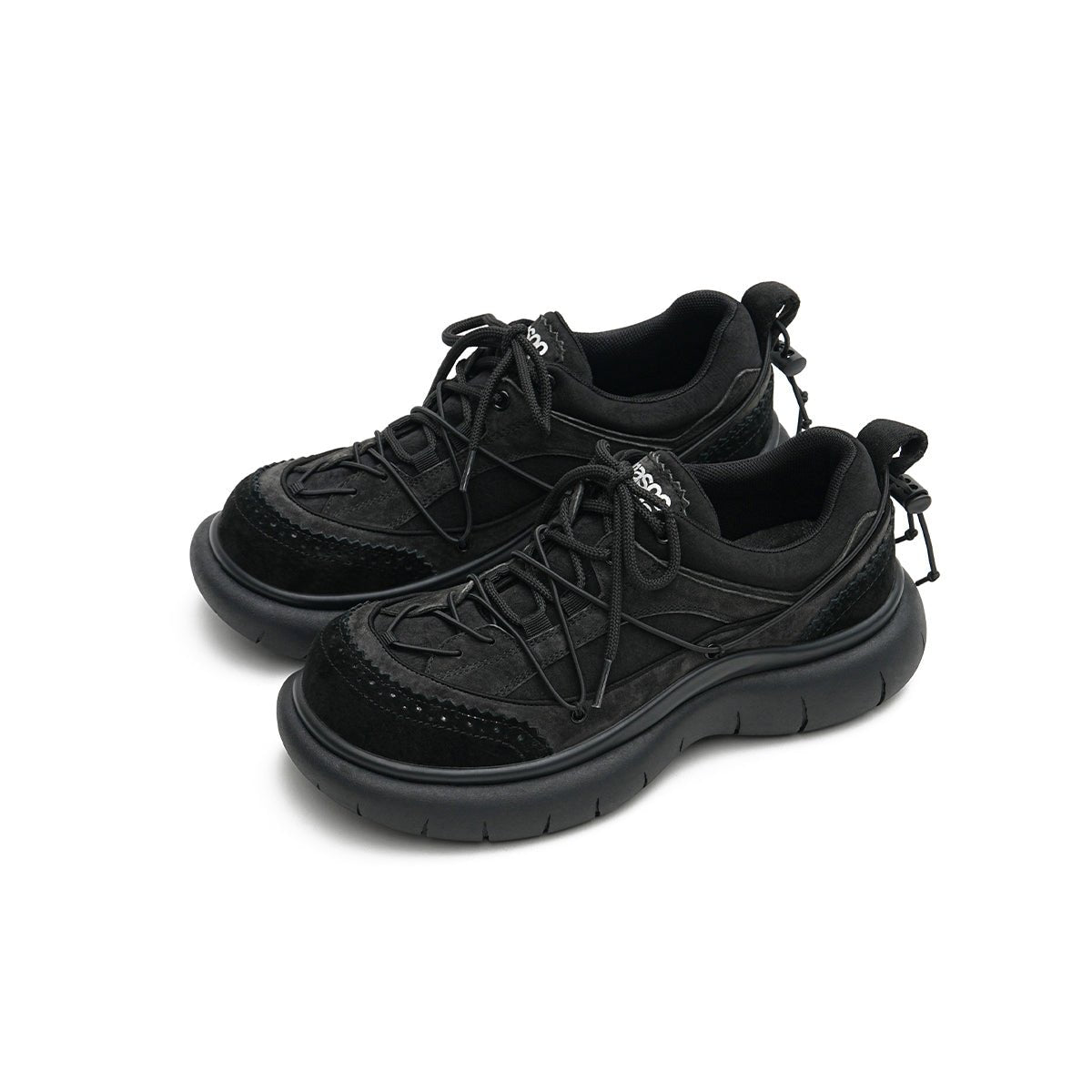 Women's Brogue - Detail Chunky Platform Sneakers – Cage Lace Winter Shoes